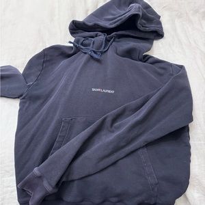 Saint Laurent Hoodie in navy blue